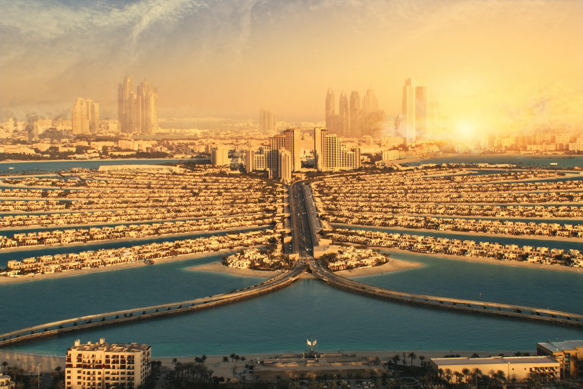 Palm Jumeirah — beachfront, branded